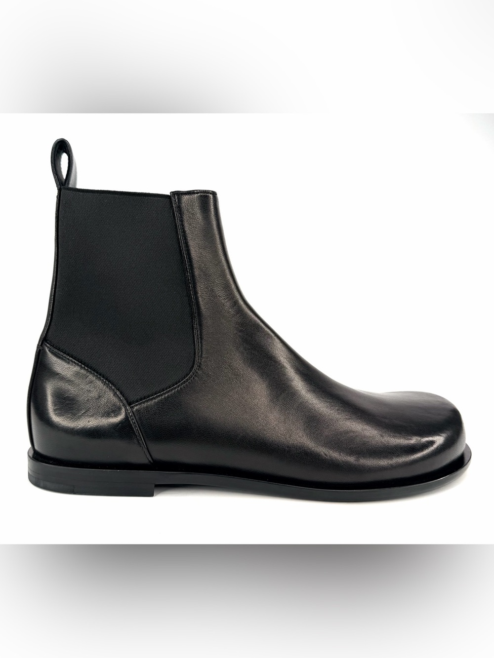 Fendi FF Chelsea Men Nappa Black Leather Men Ankle Boots UK 9 - US 10 - EU 43